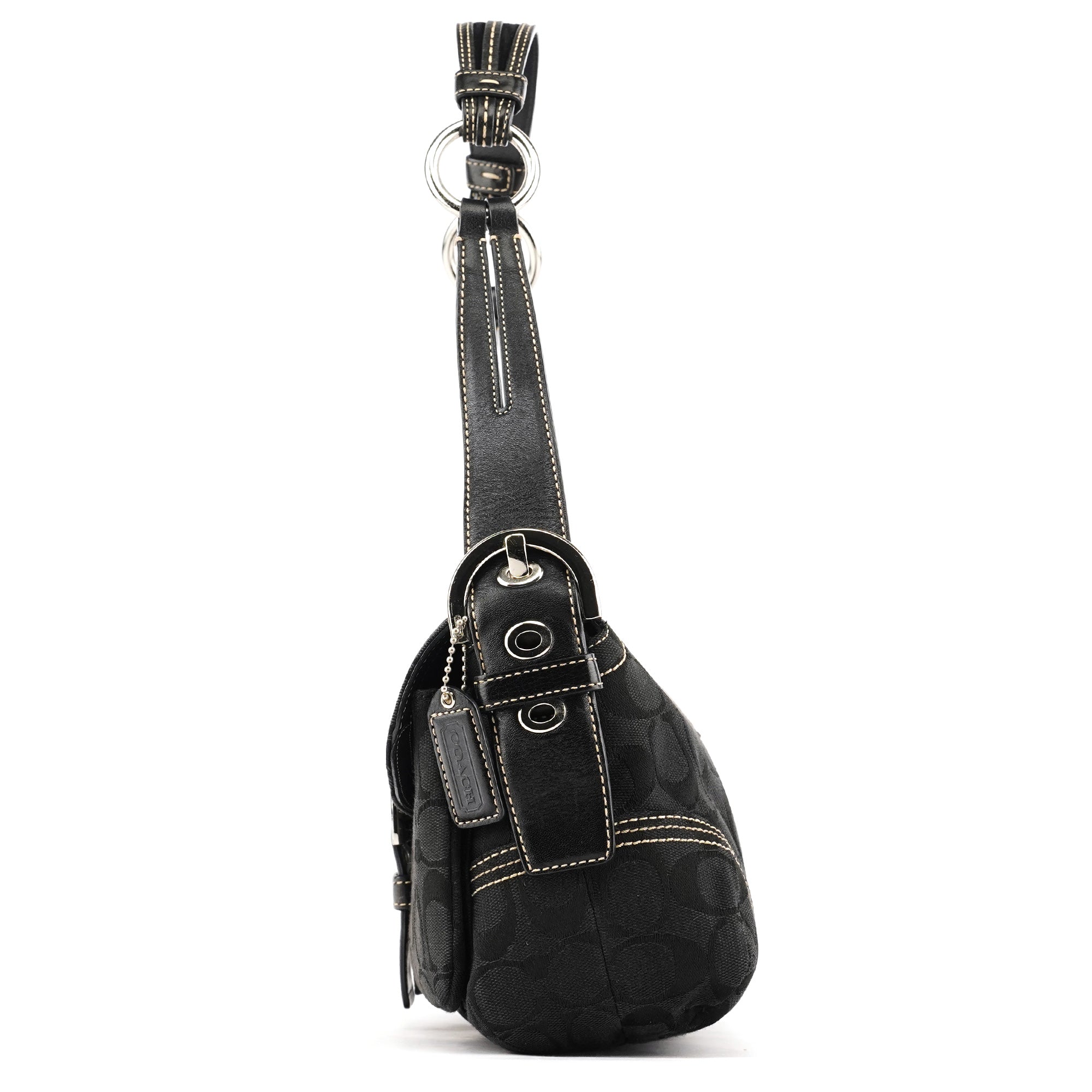 6314 Black Signature Soho Shoulder Bag