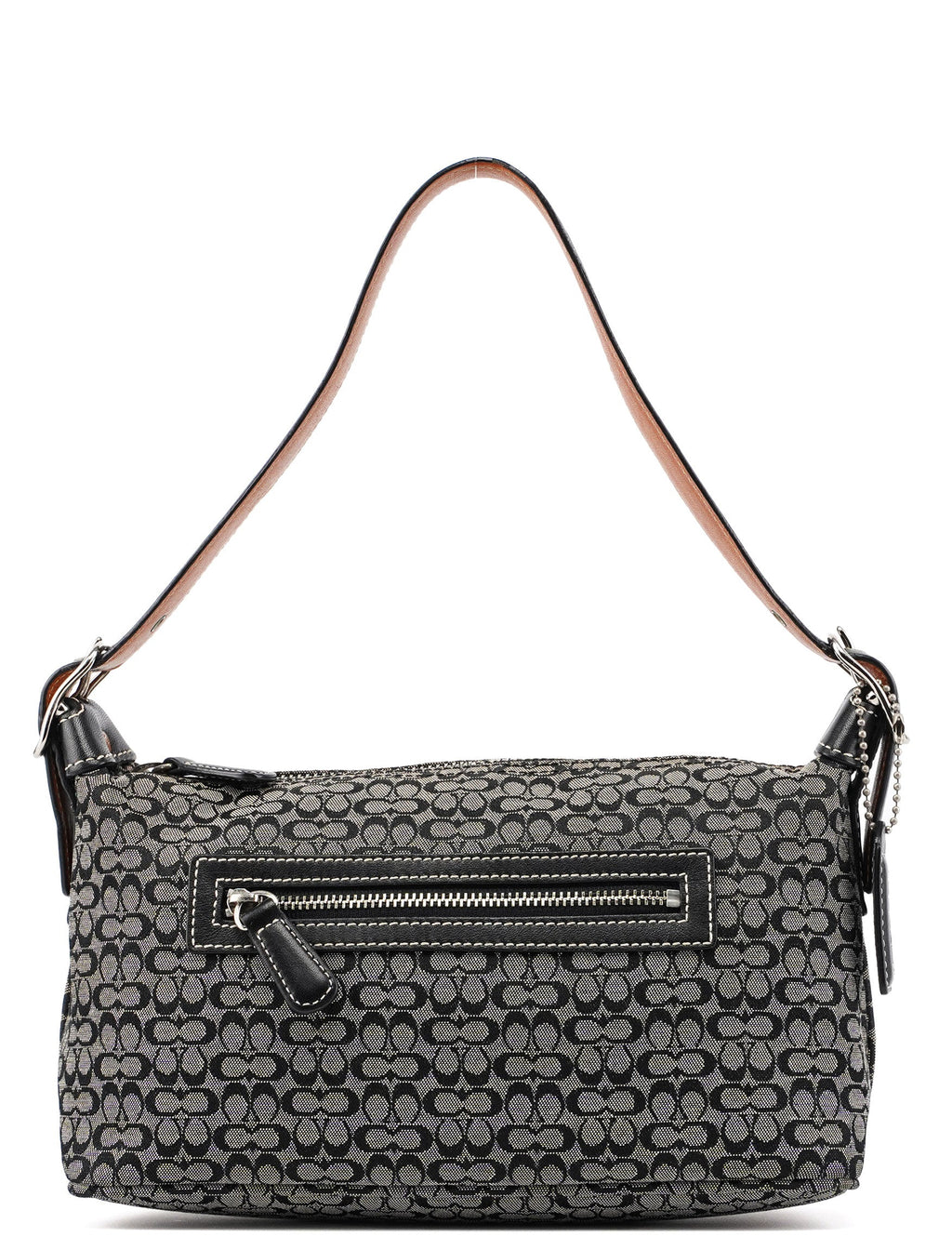 6332 Grey Signature C Mini Hobo Bag