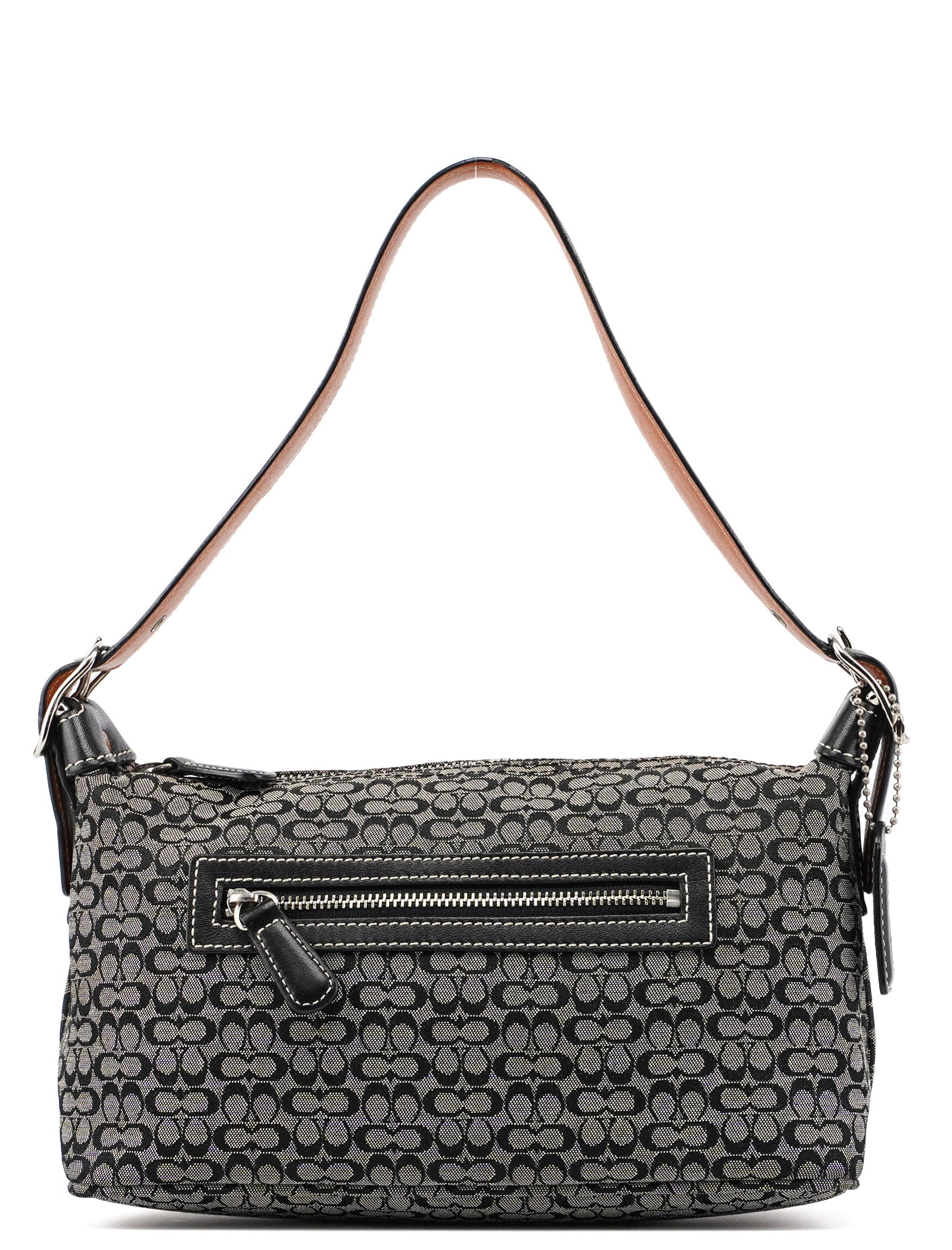 6332 Grey Signature C Mini Hobo Bag