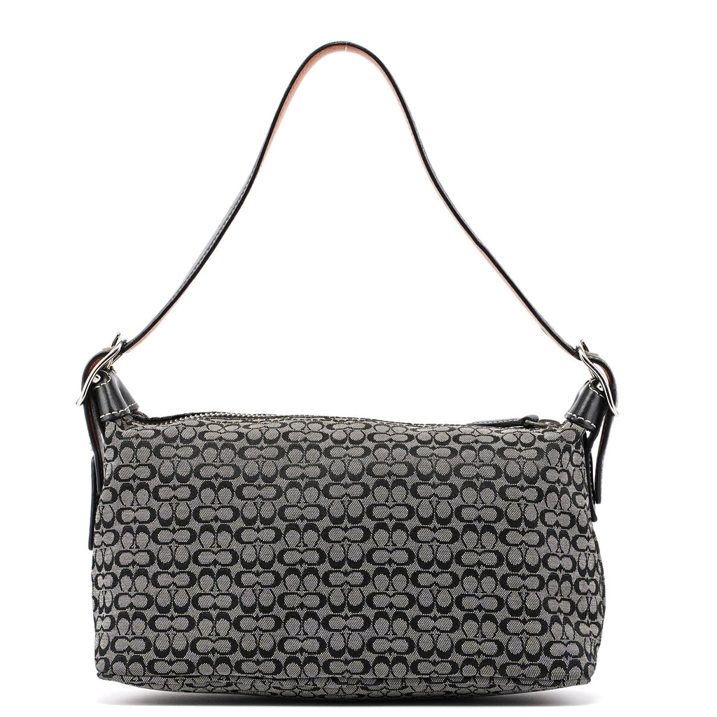 6332 Grey Signature C Mini Hobo Bag