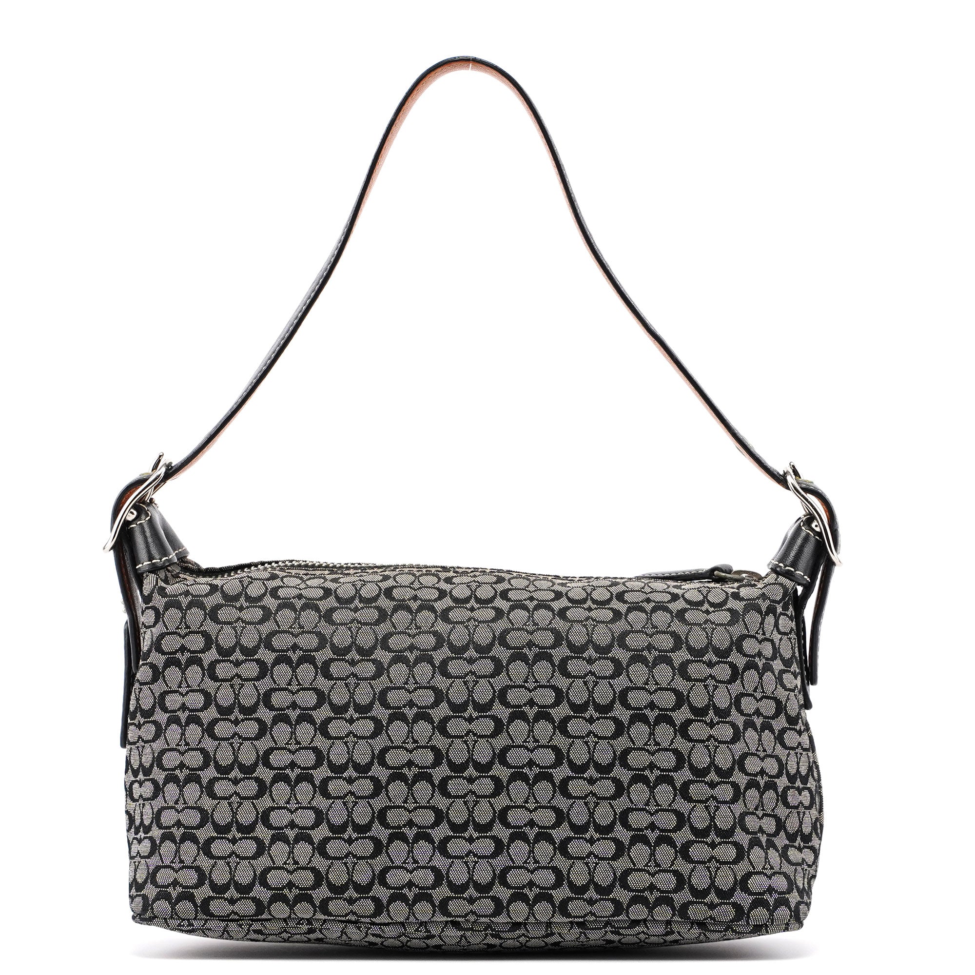 6332 Grey Signature C Mini Hobo Bag