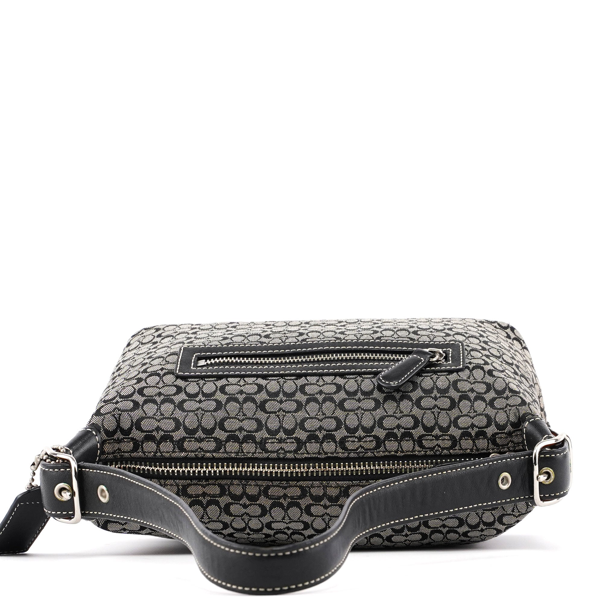 6332 Grey Signature C Mini Hobo Bag