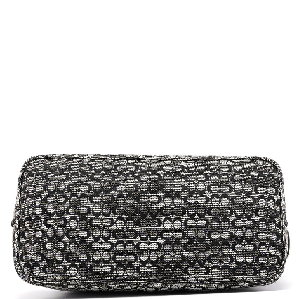 6332 Grey Signature C Mini Hobo Bag