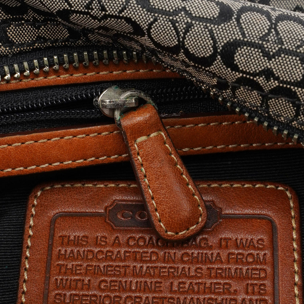 6332 Grey Signature C Mini Hobo Bag