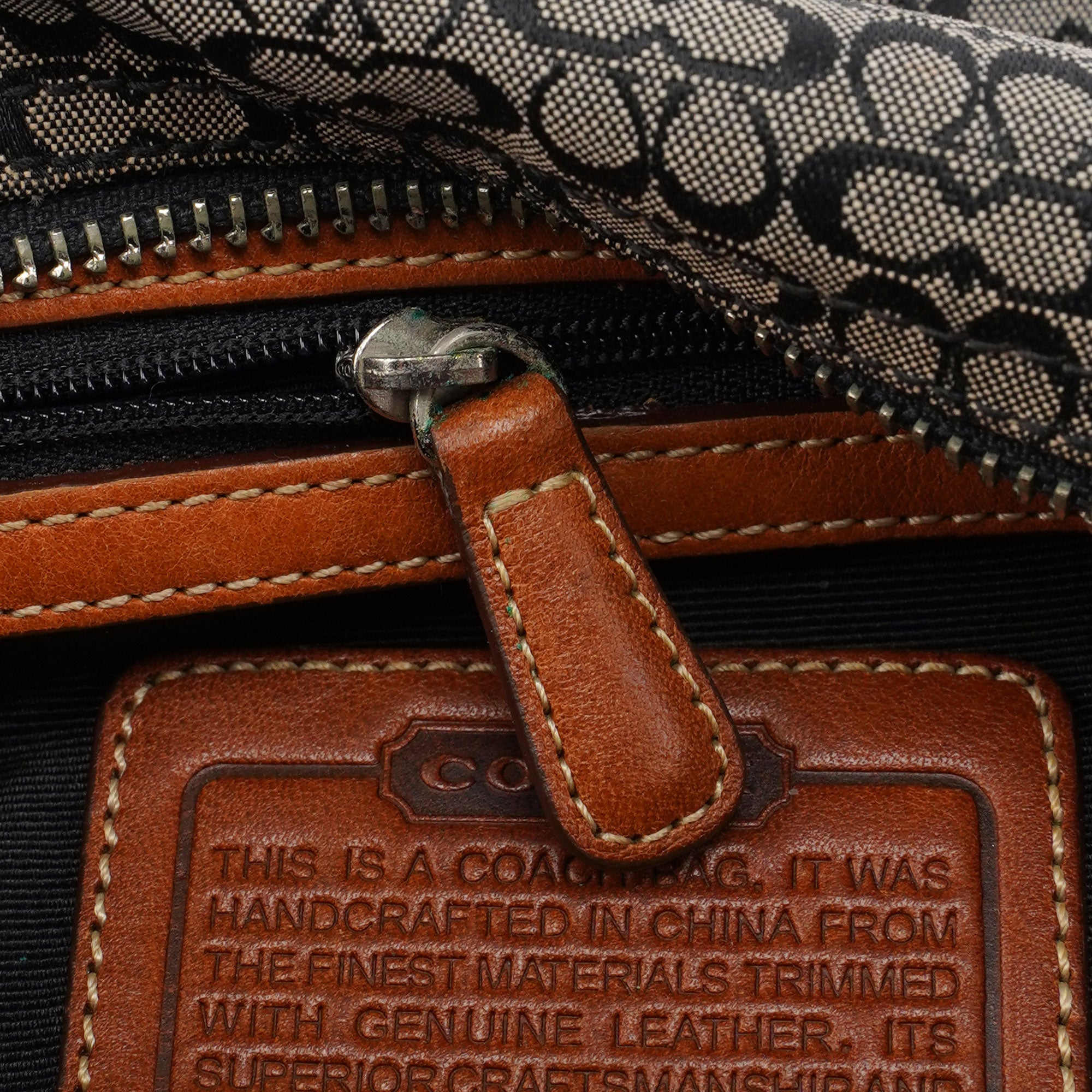 6332 Grey Signature C Mini Hobo Bag