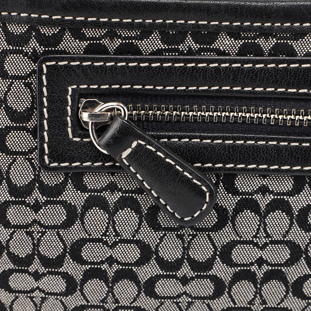 6343 Grey Mini Signature C Crescent Shoulder Bag