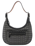 6343 Grey Mini Signature C Crescent Shoulder Bag