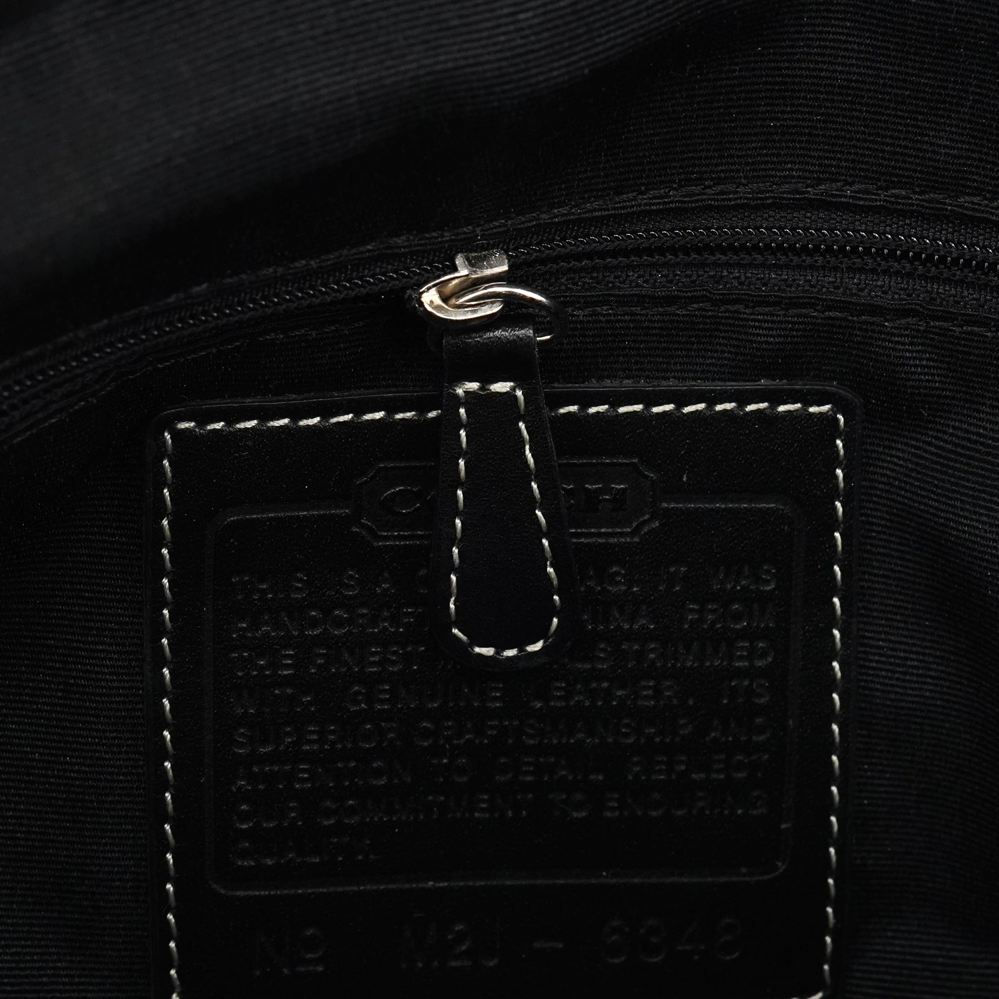 6348 Grey Black Soho Shoulder Bag