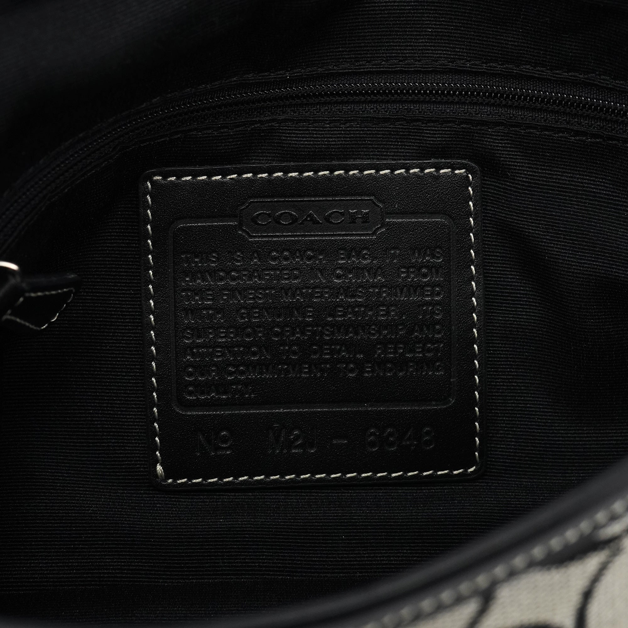 6348 Grey Black Soho Shoulder Bag