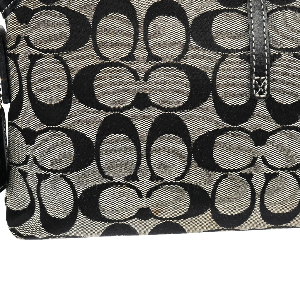 6348 Grey Black Soho Shoulder Bag