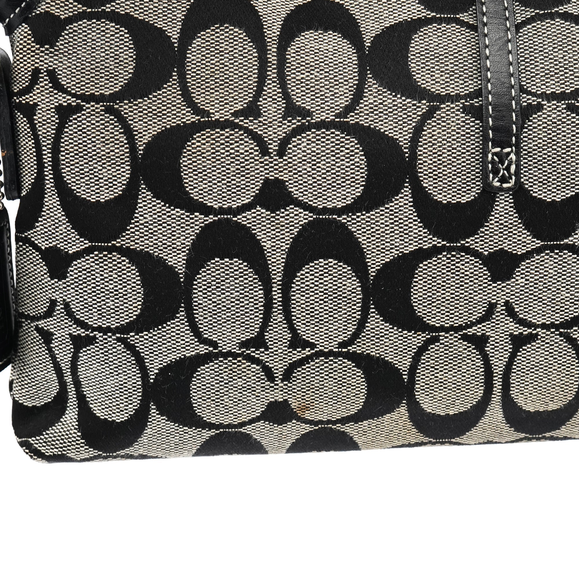 6348 Grey Black Soho Shoulder Bag