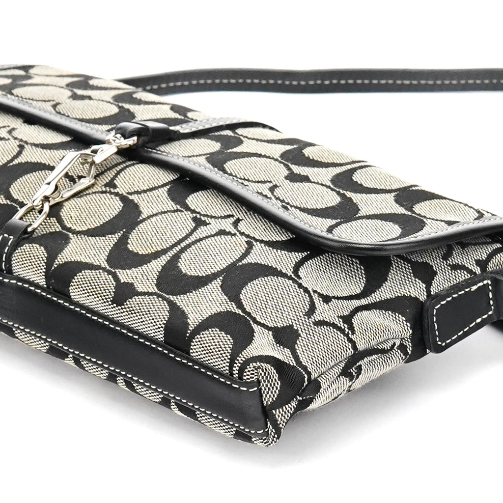 6348 Grey Black Soho Shoulder Bag