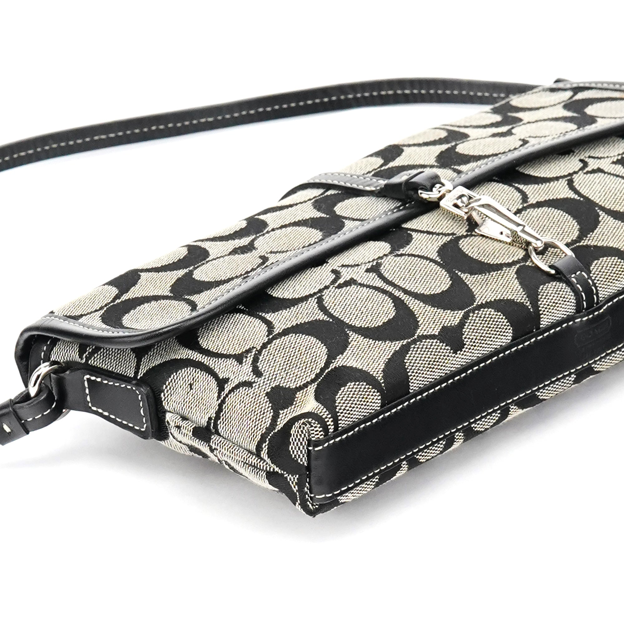 6348 Grey Black Soho Shoulder Bag