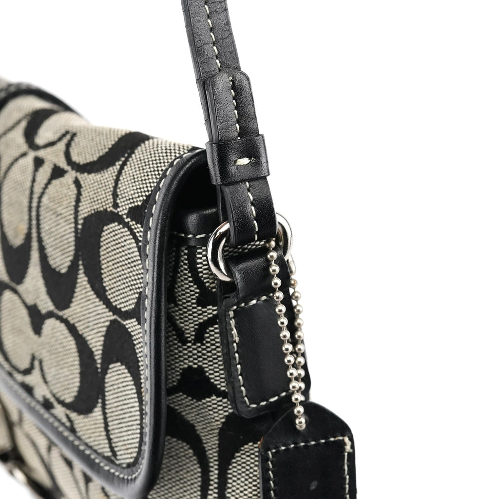 6348 Grey Black Soho Shoulder Bag