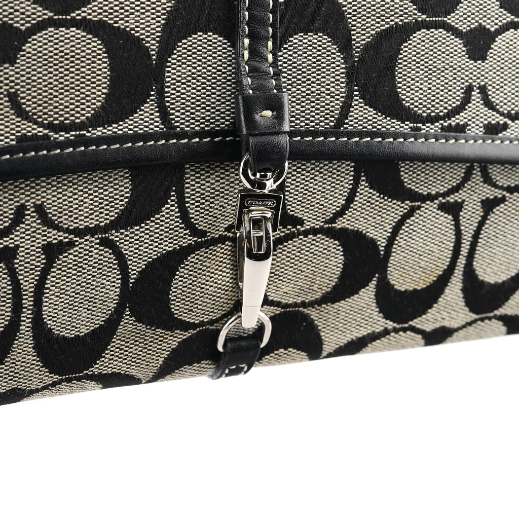 6348 Grey Black Soho Shoulder Bag