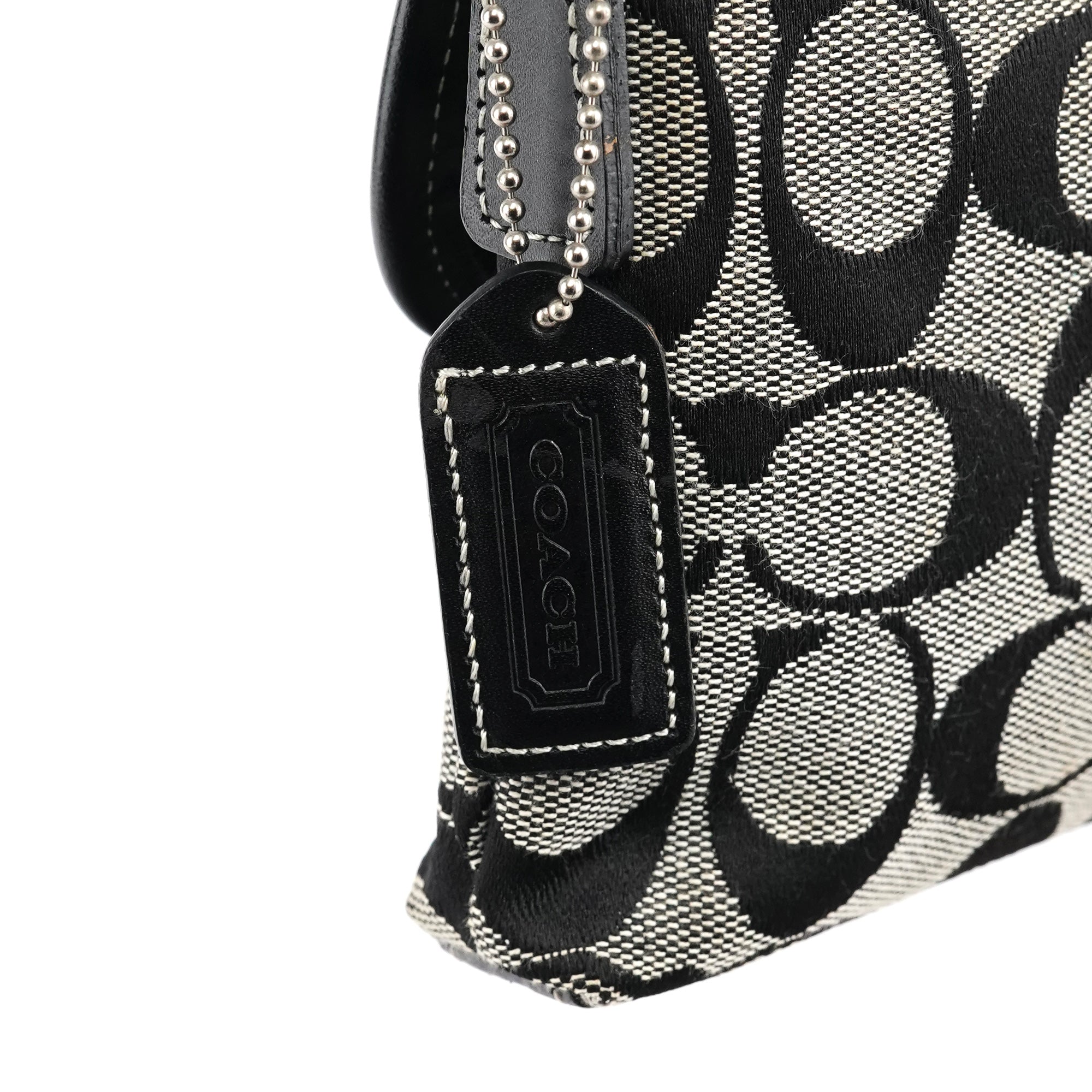 6348 Grey Black Soho Shoulder Bag
