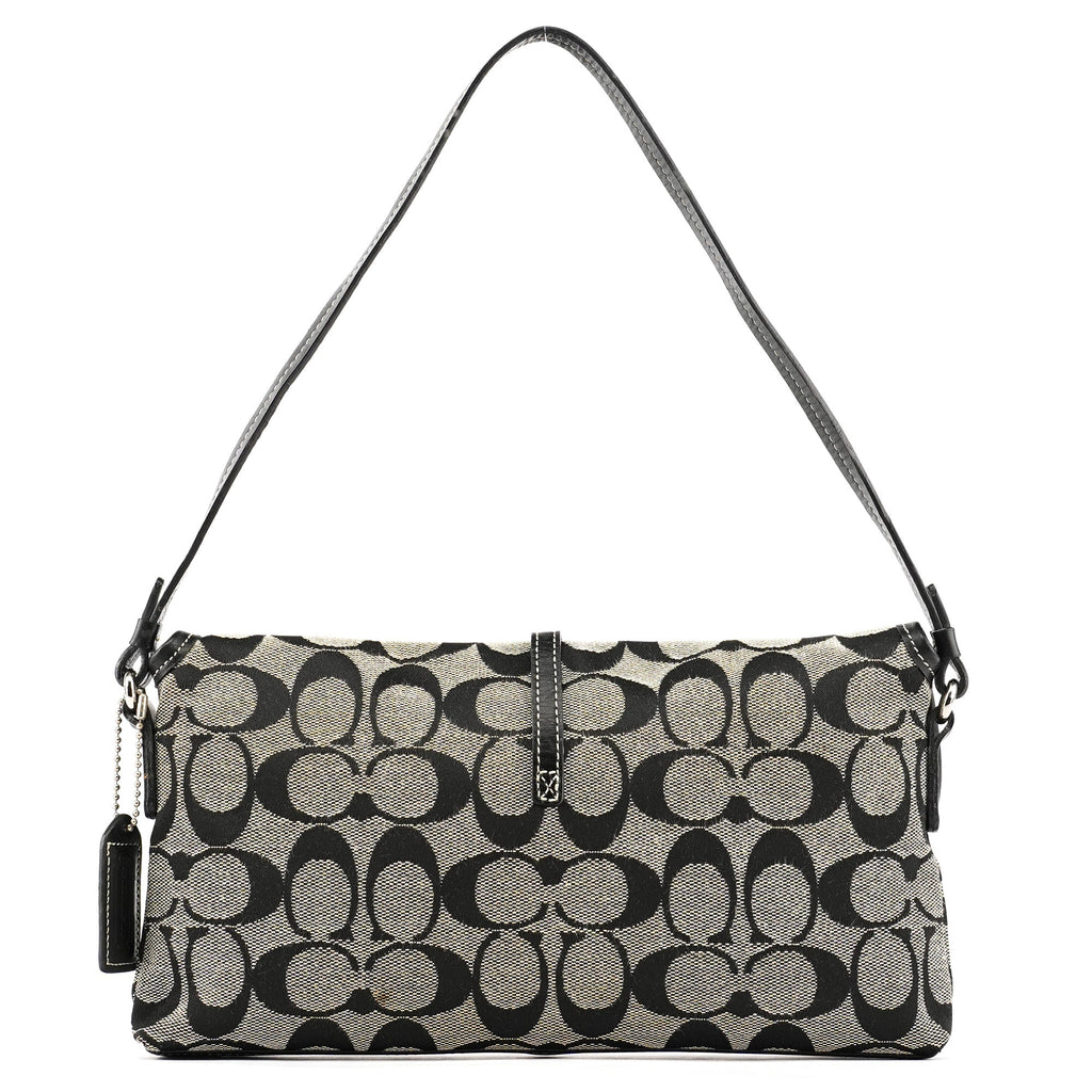 6348 Grey Black Soho Shoulder Bag