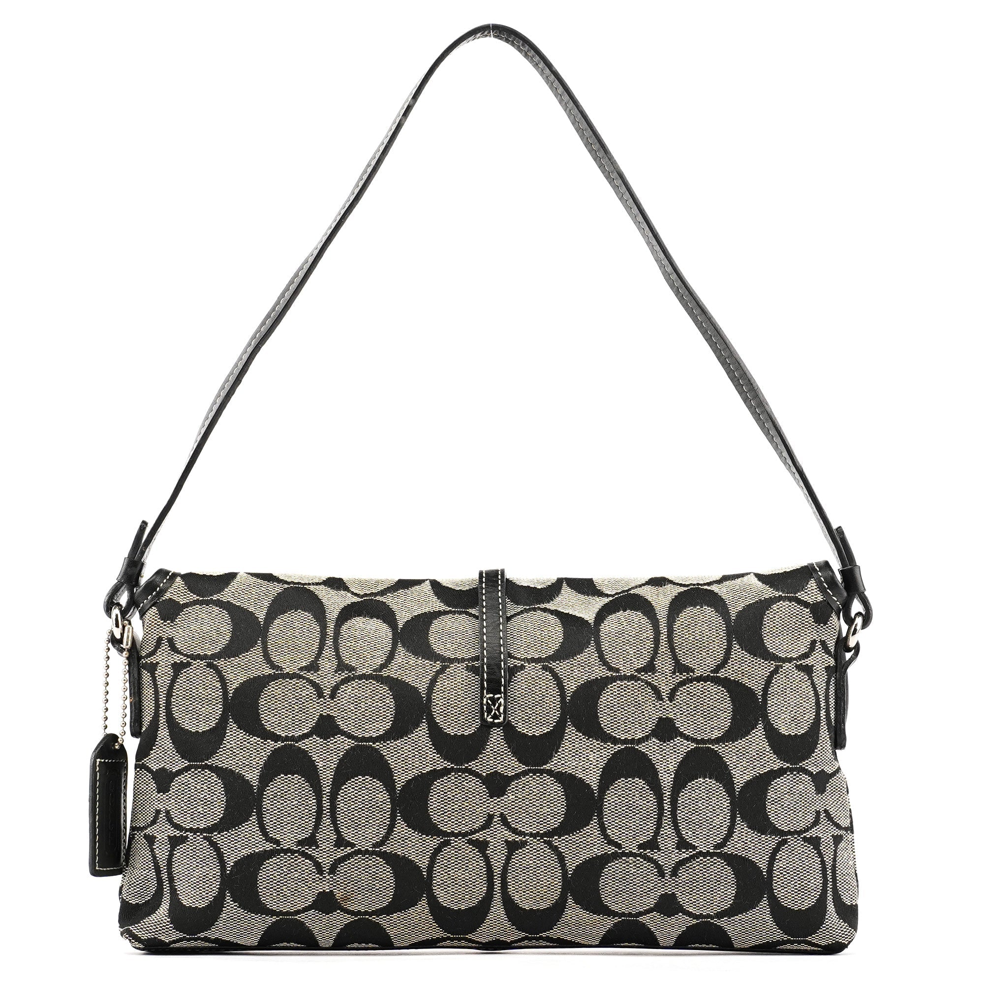 6348 Grey Black Soho Shoulder Bag