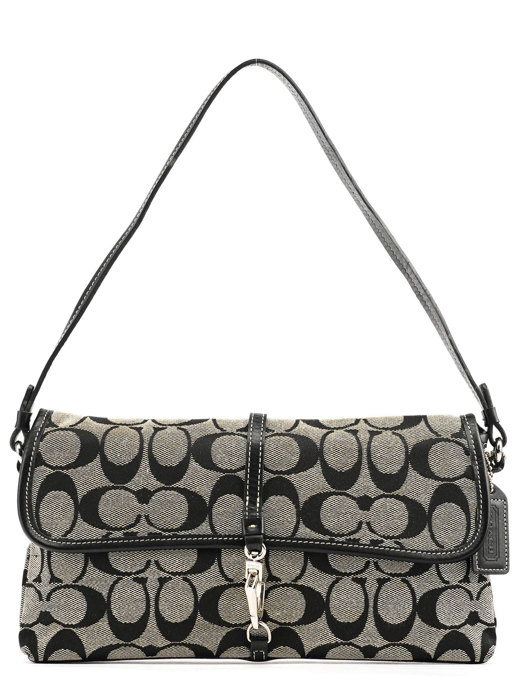 6348 Grey Black Soho Shoulder Bag