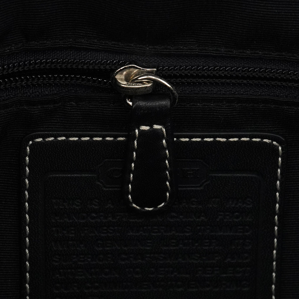 6348 Grey Signature Canvas Soho Shoulder Bag