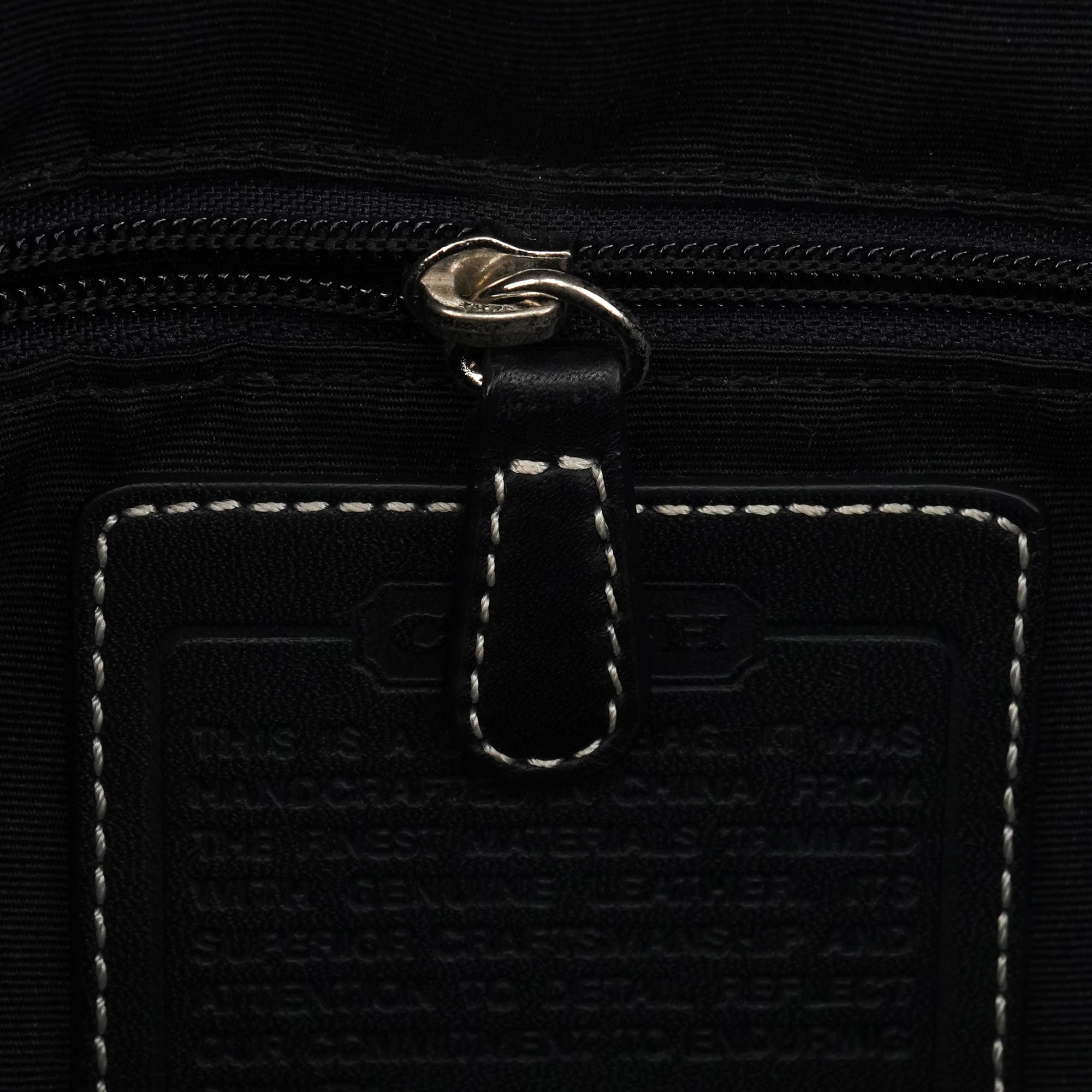 6348 Grey Signature Canvas Soho Shoulder Bag