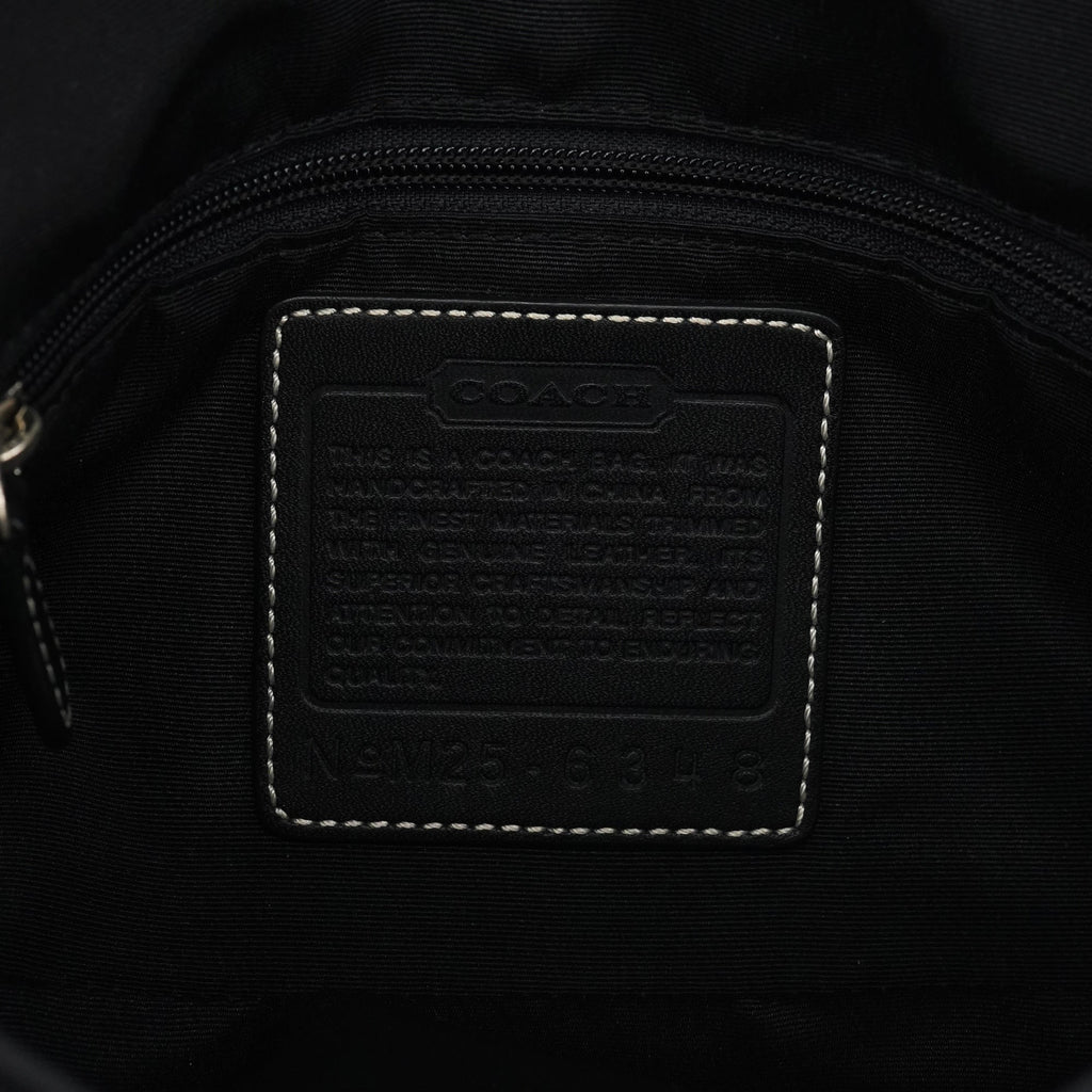 6348 Grey Signature Canvas Soho Shoulder Bag