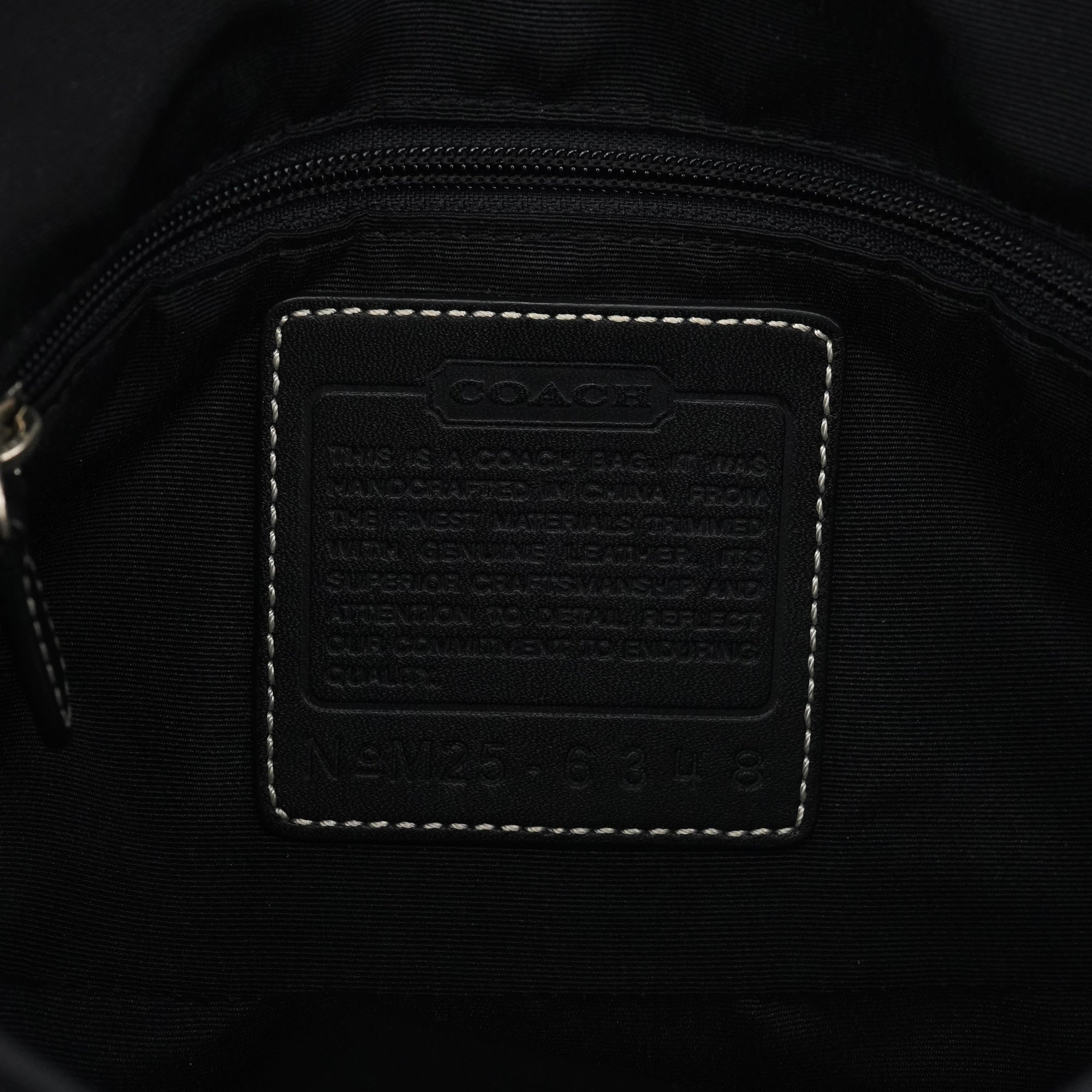 6348 Grey Signature Canvas Soho Shoulder Bag