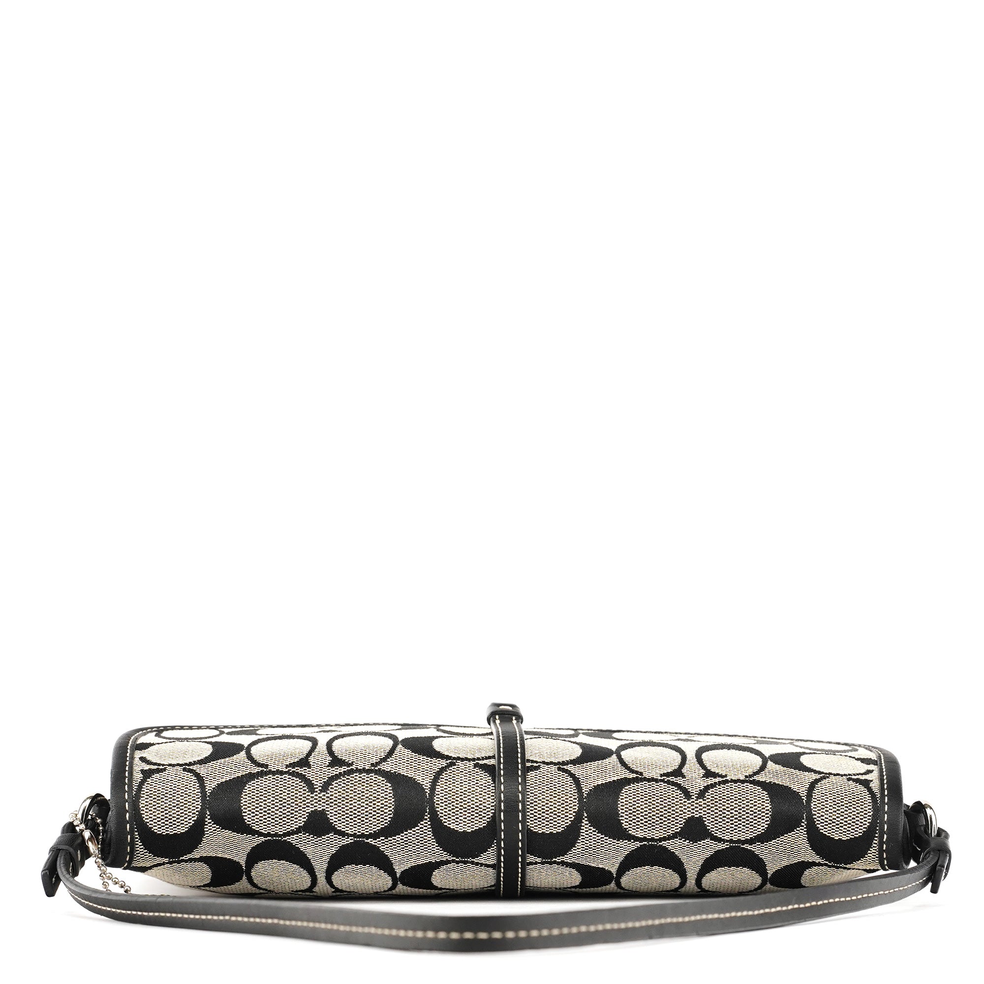 6348 Grey Signature Canvas Soho Shoulder Bag