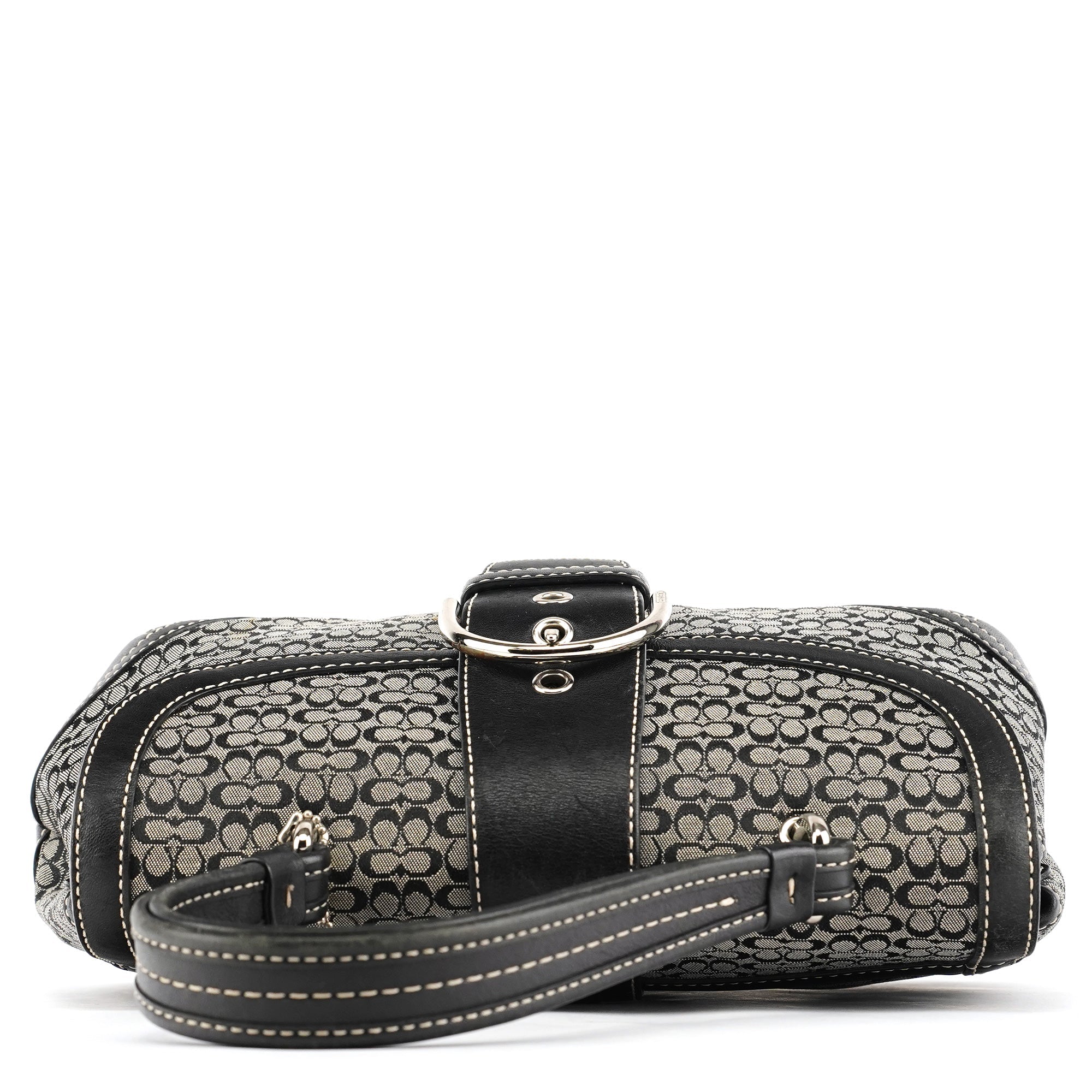 6349 Grey Signature Soho Top Handle Bag