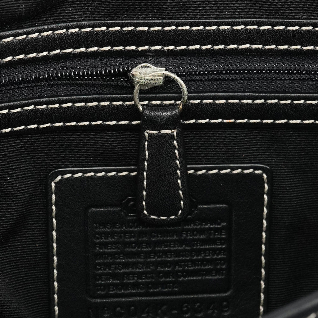 6349 Grey Signature Soho Top Handle Bag