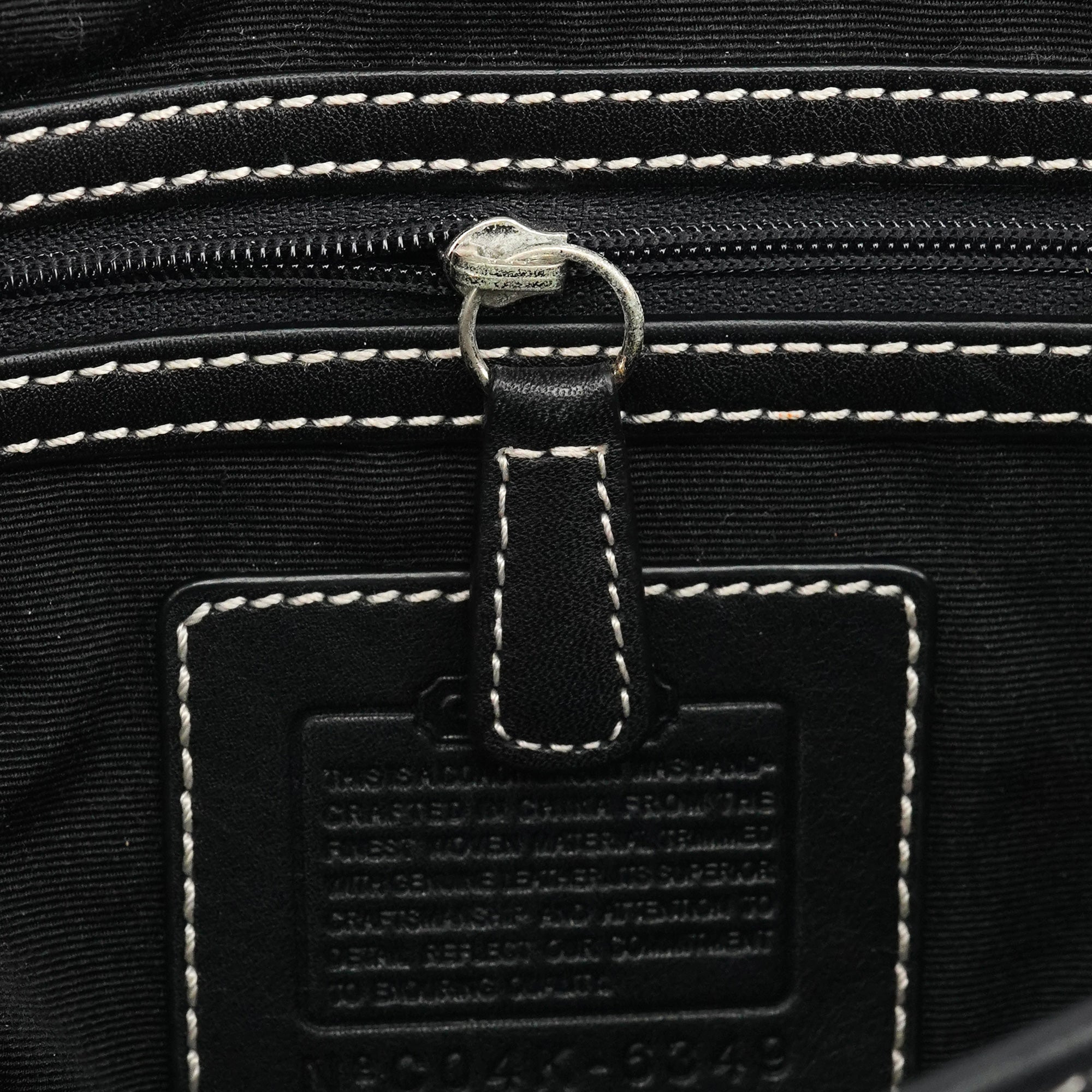 6349 Grey Signature Soho Top Handle Bag