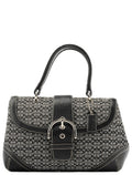 6349 Grey Signature Soho Top Handle Bag