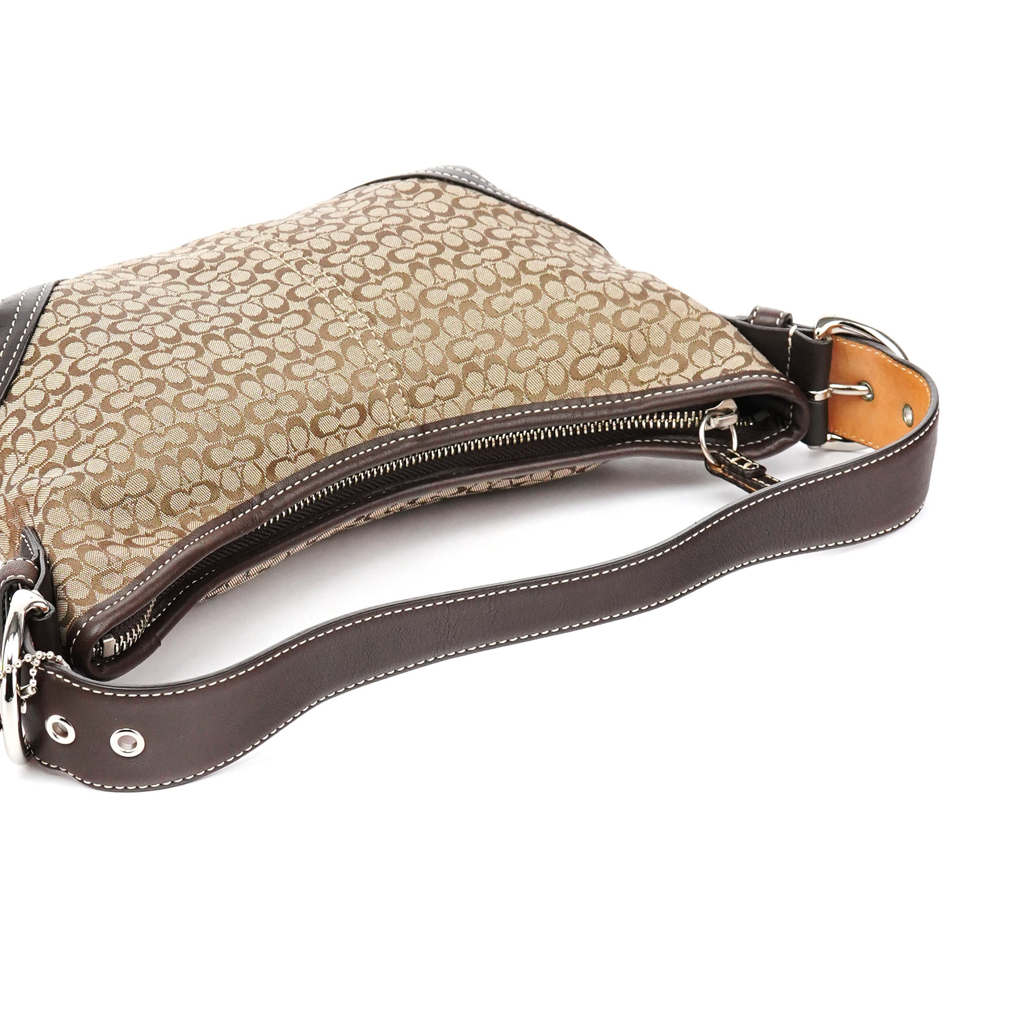 6351 Beige Brown Soho Shoulder Bag