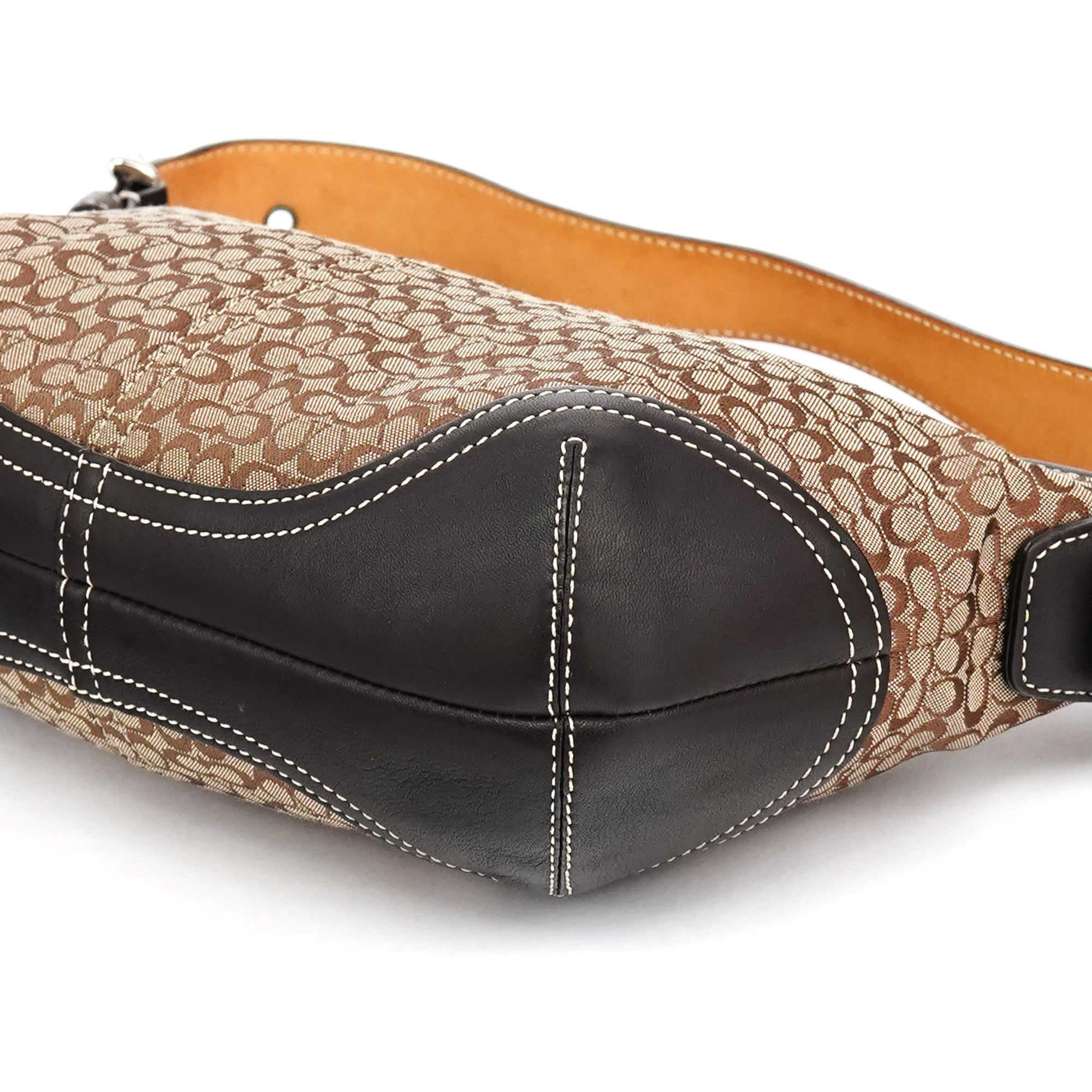 6351 Beige Brown Soho Shoulder Bag