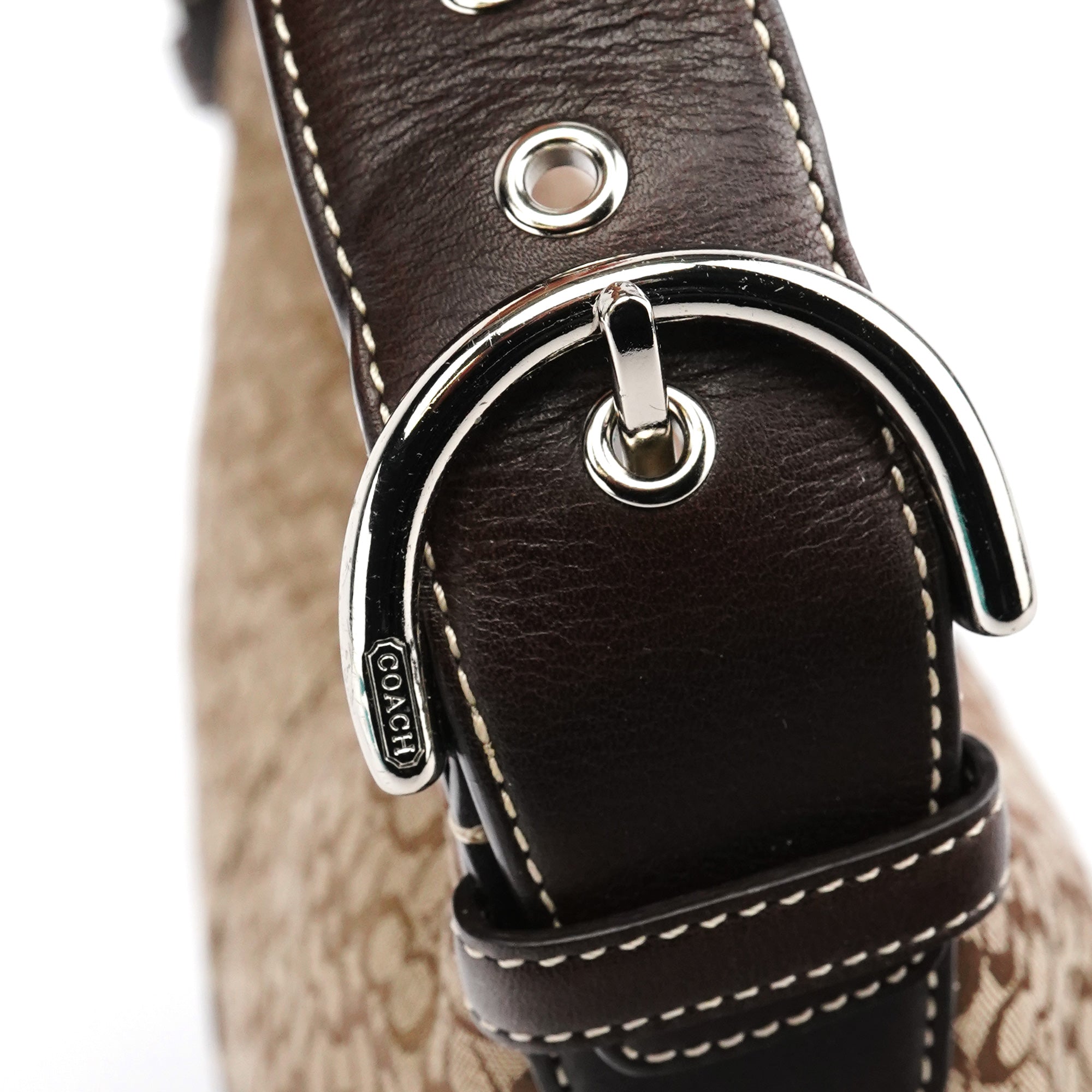 6351 Beige Brown Soho Shoulder Bag