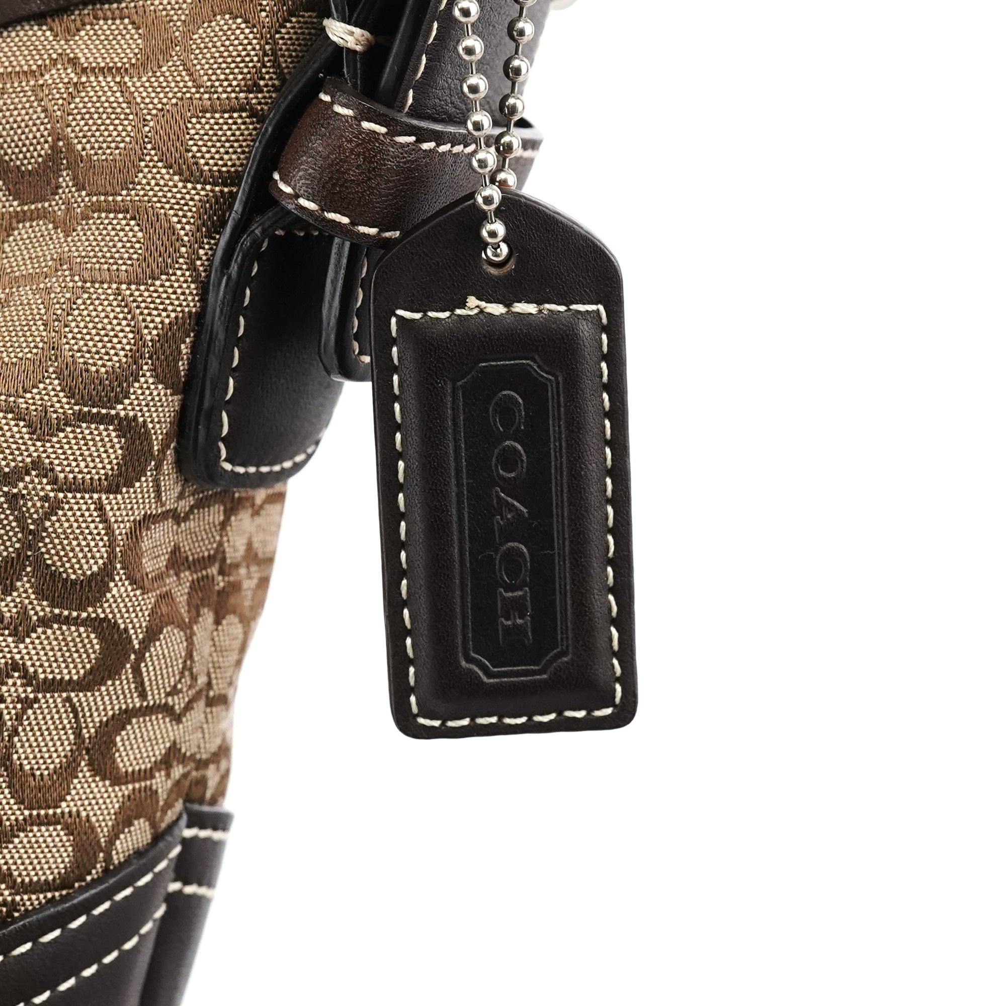 6351 Beige Brown Soho Shoulder Bag
