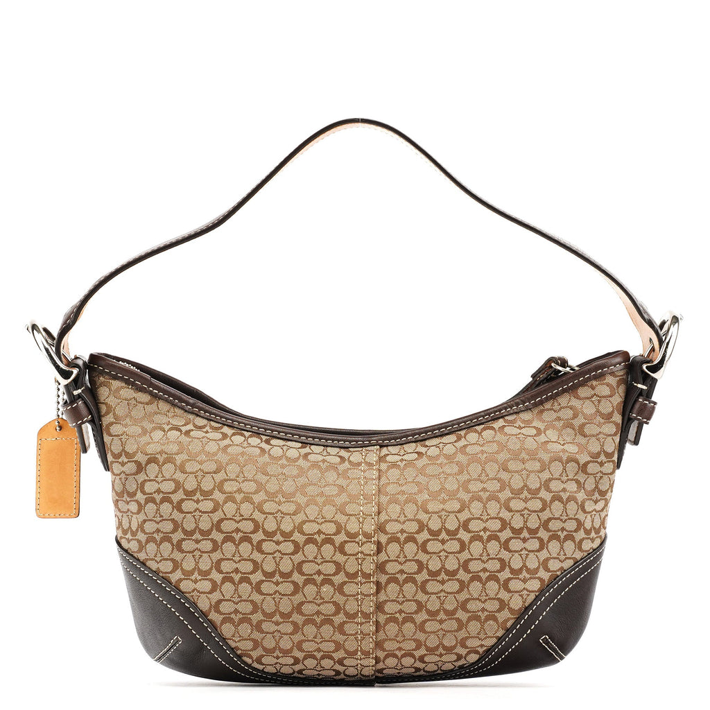 6351 Beige Brown Soho Shoulder Bag
