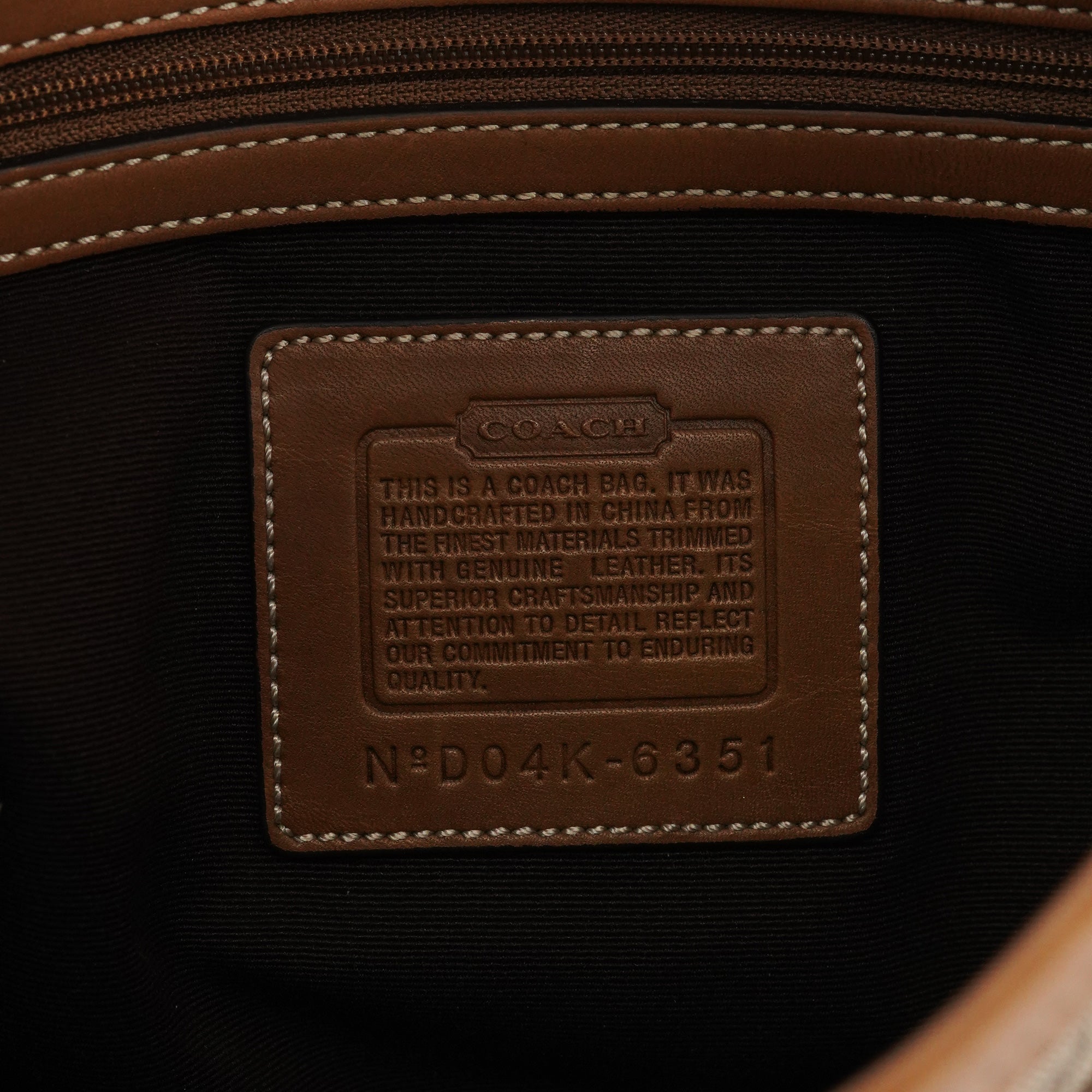 6351 Beige Light Brown Leather Soho Shoulder Bag