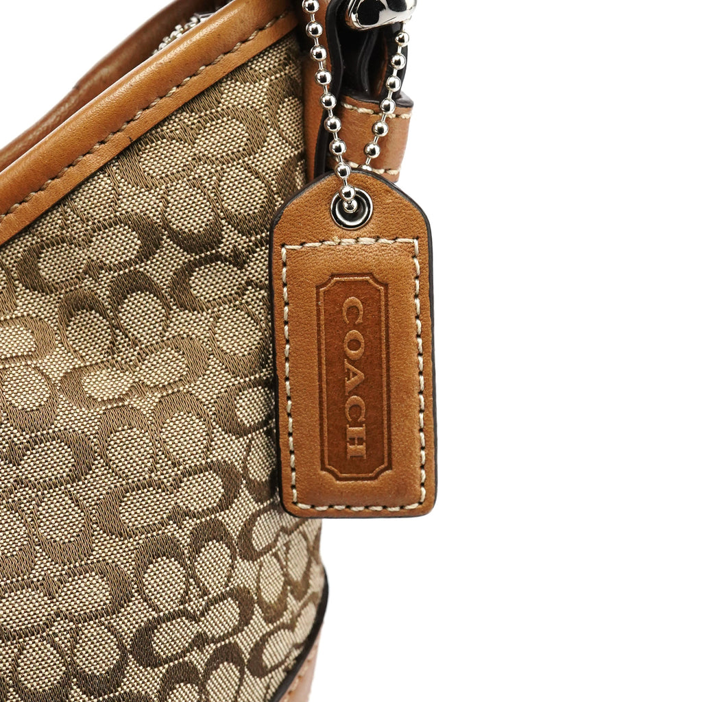 6351 Beige Light Brown Leather Soho Shoulder Bag