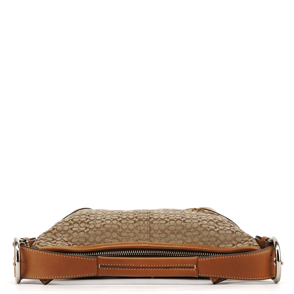 6351 Beige Light Brown Leather Soho Shoulder Bag