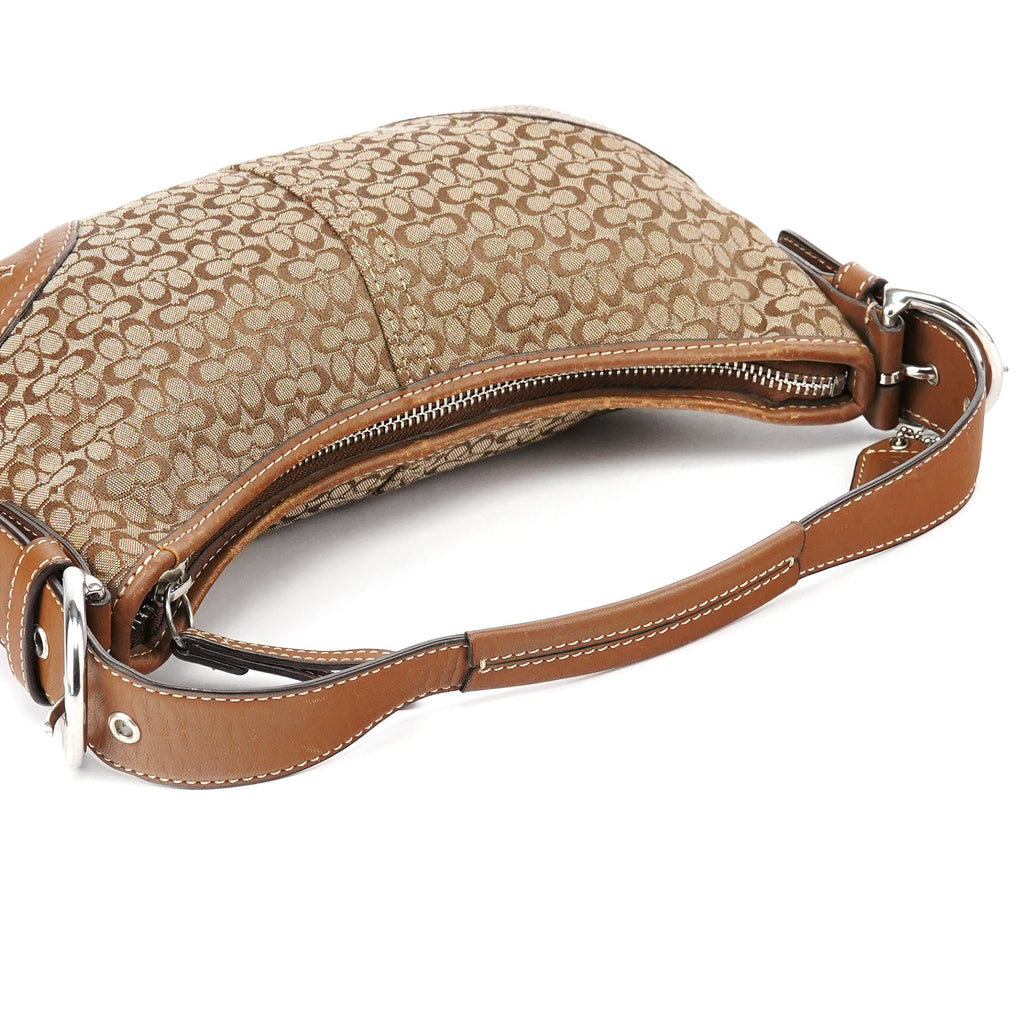 6351 Beige Signature Soho Shoulder Bag