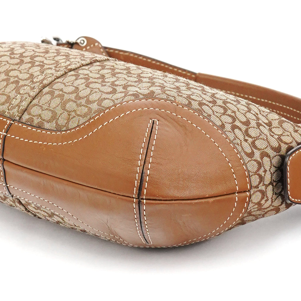 6351 Beige Signature Soho Shoulder Bag