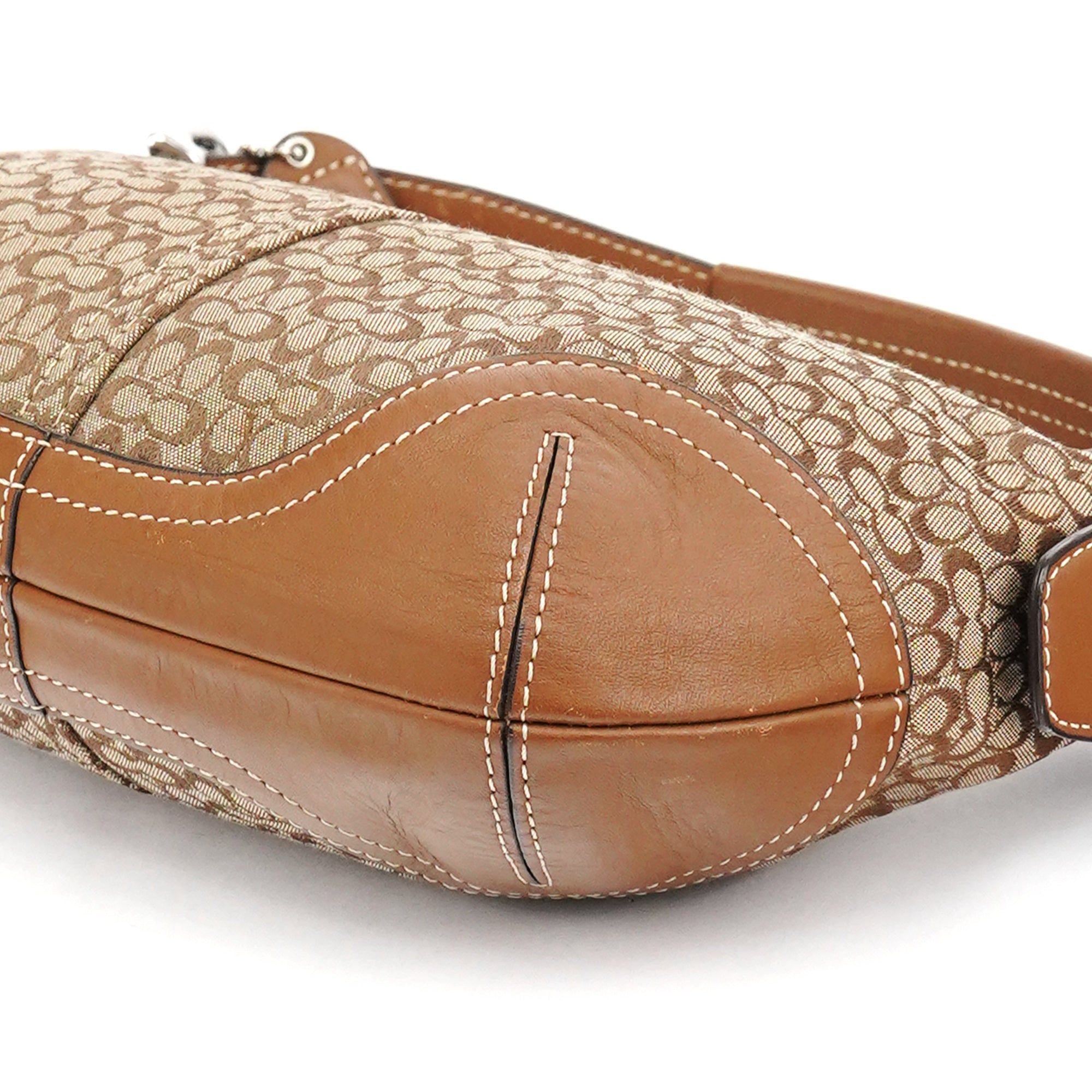 6351 Beige Signature Soho Shoulder Bag
