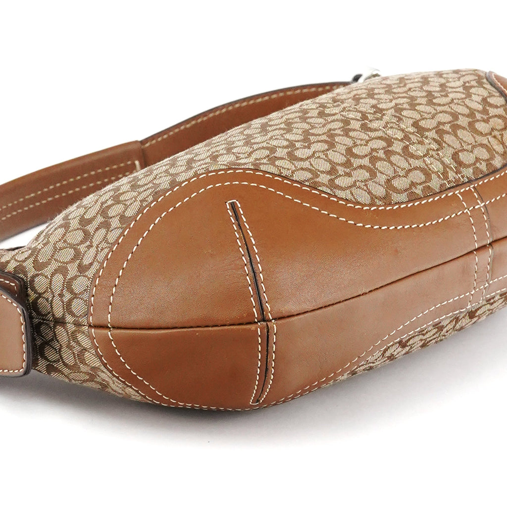 6351 Beige Signature Soho Shoulder Bag