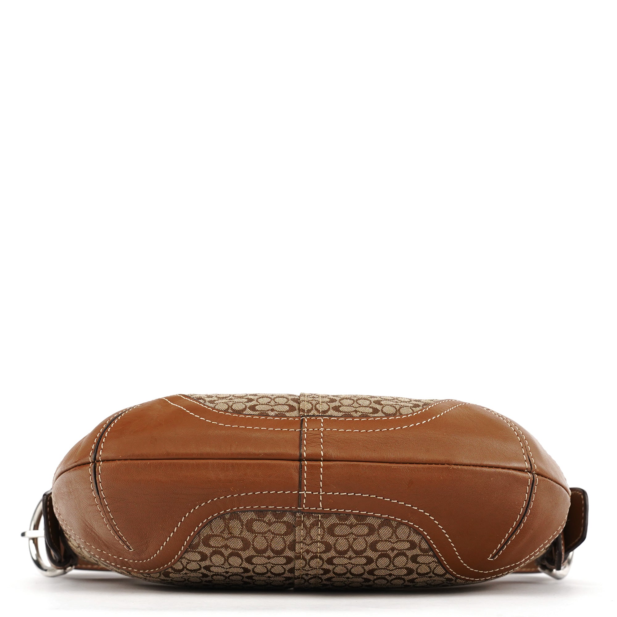 6351 Beige Signature Soho Shoulder Bag