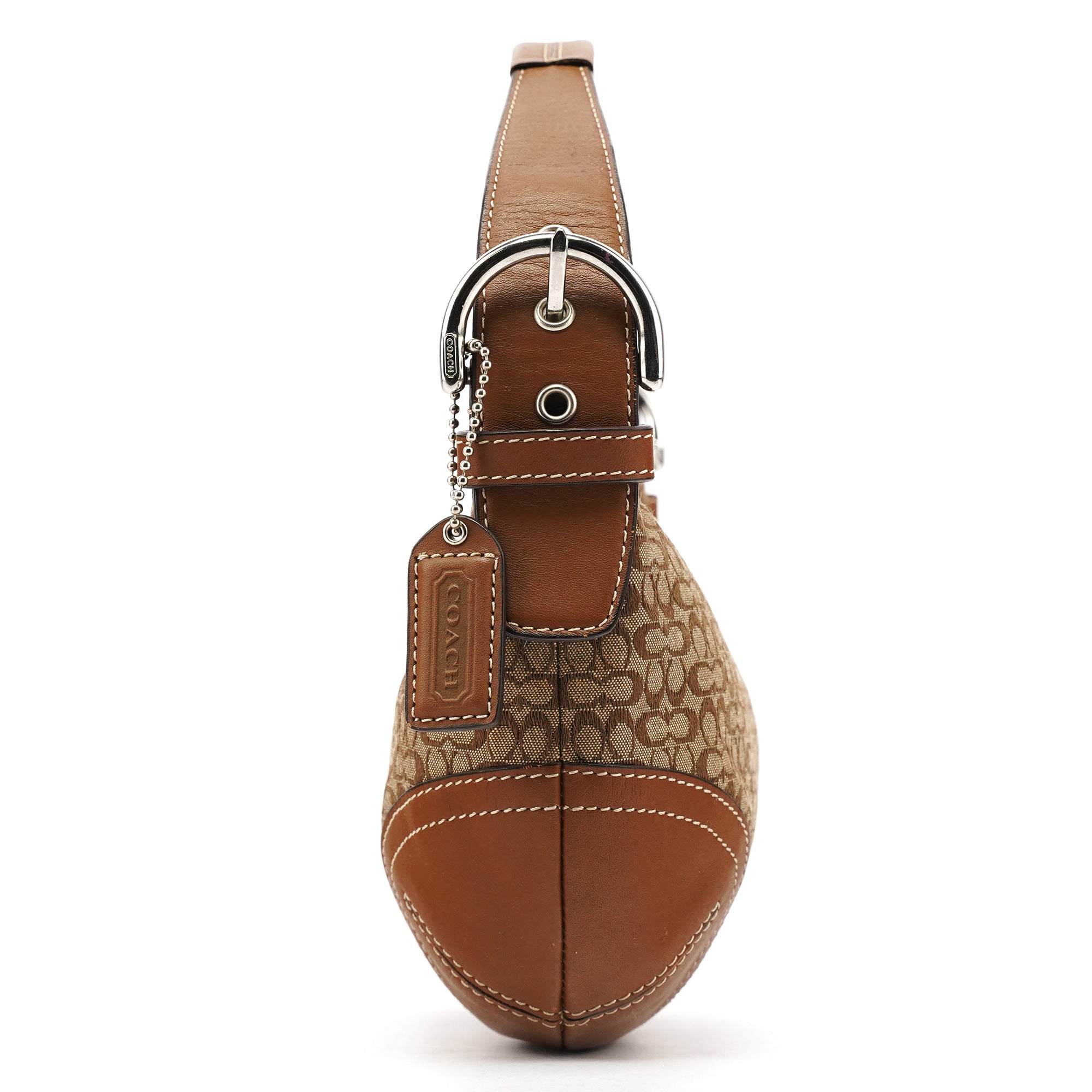 6351 Beige Signature Soho Shoulder Bag