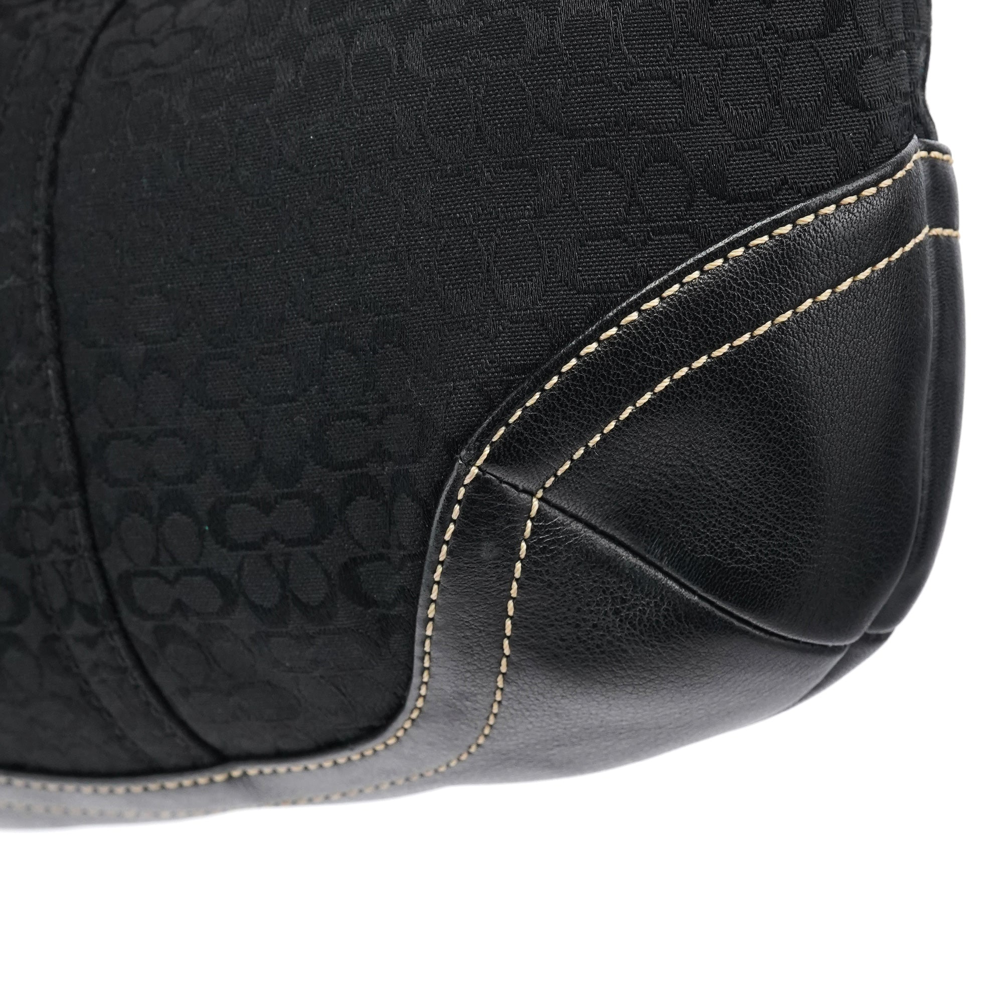 6351 Black Signature Soho Shoulder Bag