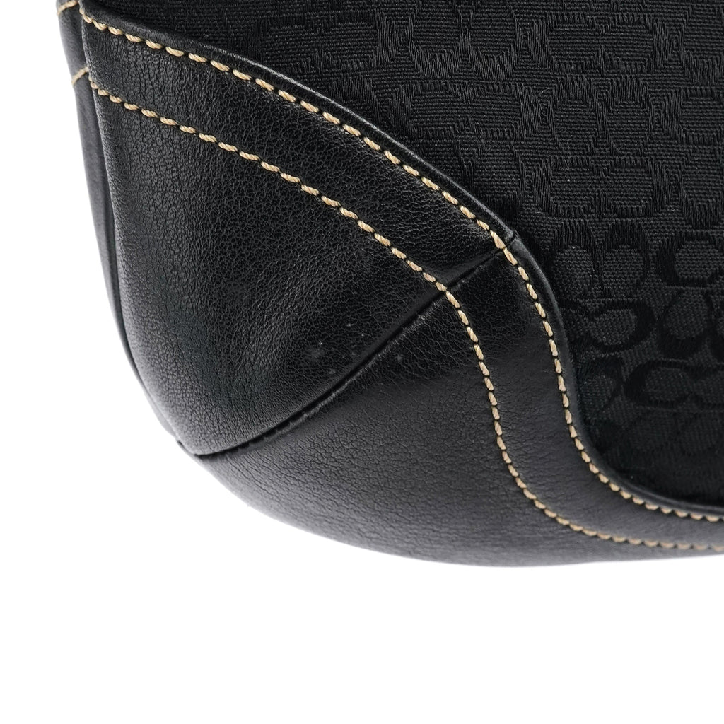 6351 Black Signature Soho Shoulder Bag