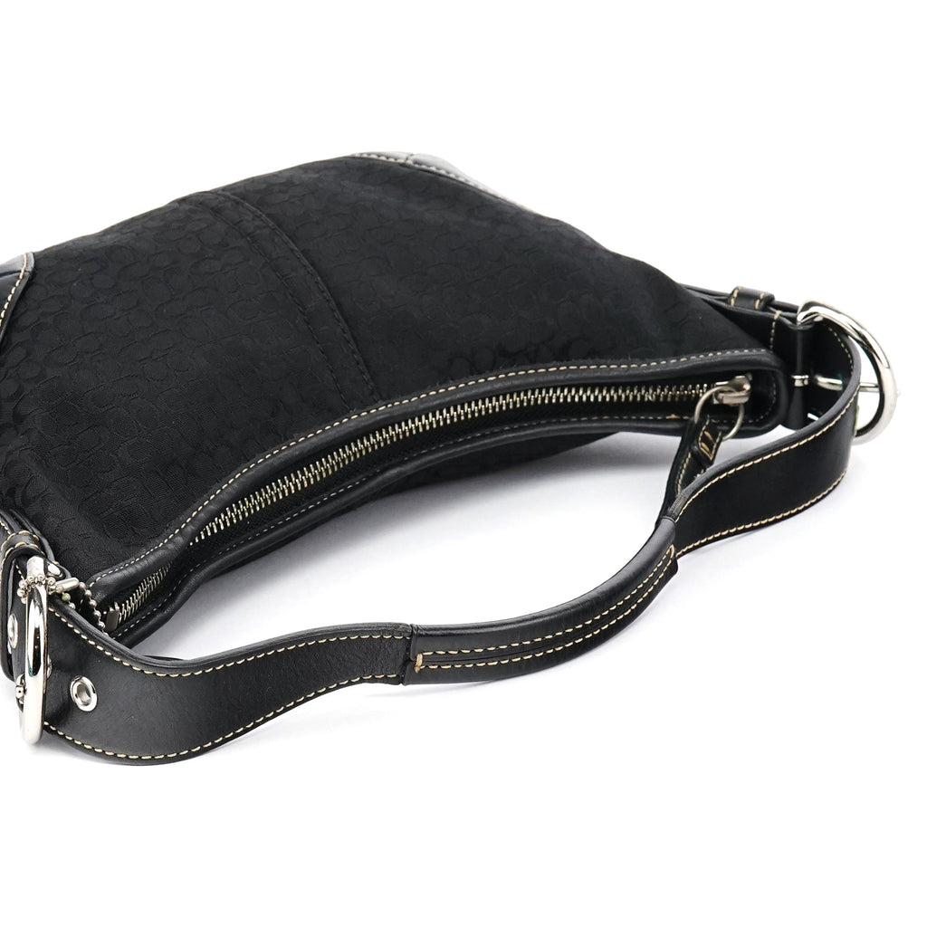 6351 Black Signature Soho Shoulder Bag