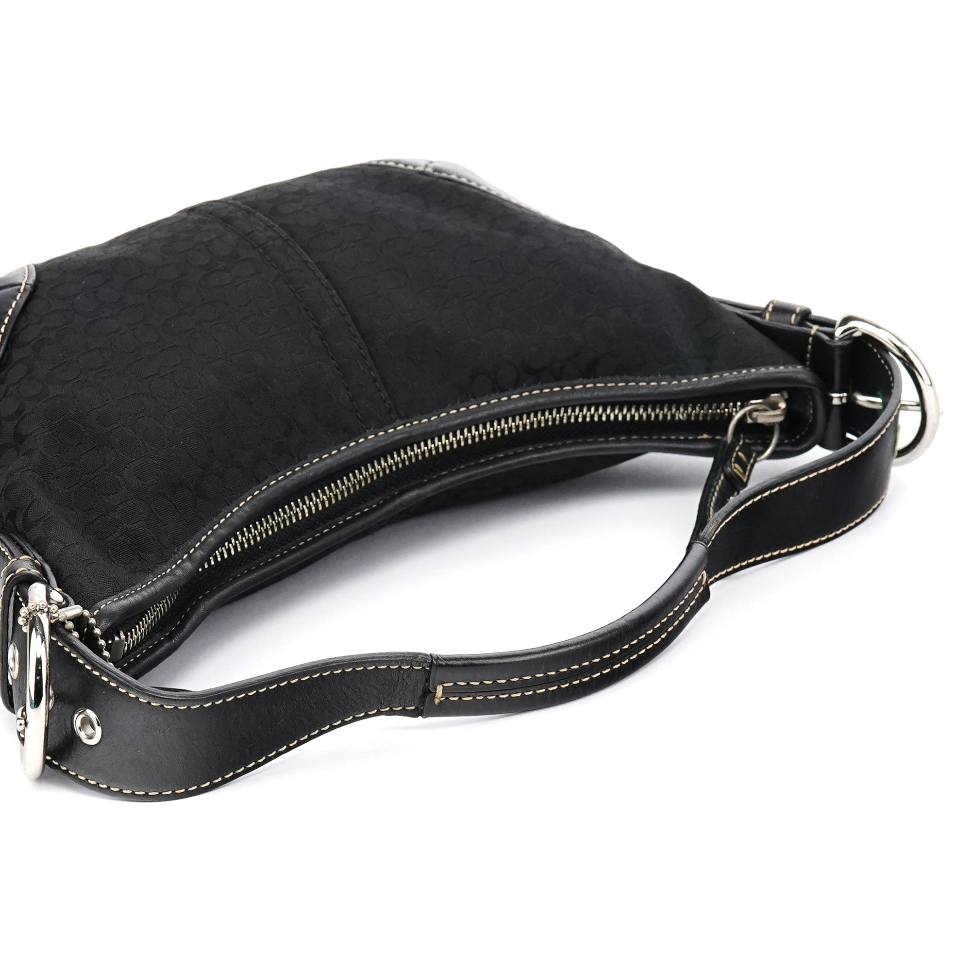 6351 Black Signature Soho Shoulder Bag